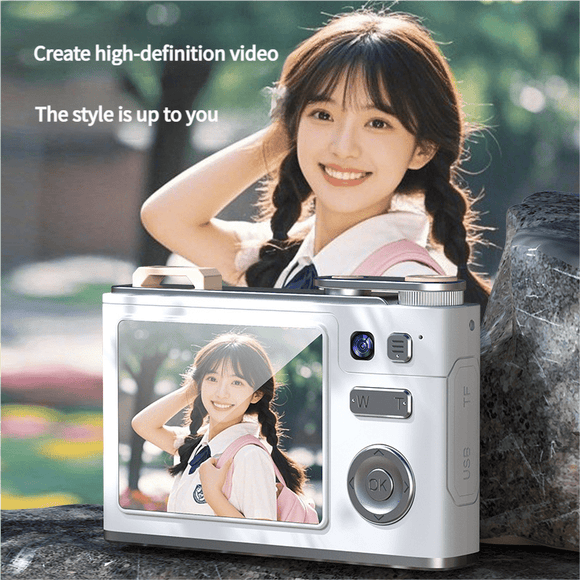 Glitter Sand Design 64MP HD Digital Camera with LED Fill Light & Auto Focus(black) - RnR Galore