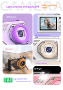 Glitter Sand Design 64MP HD Digital Camera with LED Fill Light & Auto Focus(black) - RnR Galore