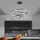 Gold 4 Rings Minimalist LED Pendant Light Adjustable Circular Chandelier - RnR Galore
