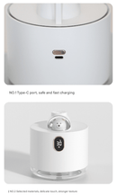 Green Adorable Space Capsule Humidifier - Portable USB Cool Mist Maker with LED Display & Ambient Night Light - RnR Galore