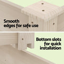 Green Fingers 3 - Tier Wooden Raised Garden Bed Elevated Ground Vegetable Planter Box - RnR Galore