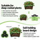 Green Fingers 5 Tier Vertical Garden Planter, Stackable Planters with Wheels, Light Green, Garden Bed, Garden Tower Indoor Outdoor, Auto Drainage System, for Strawberries, Herbs, Flowers, Vegetables - RnR Galore
