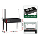Green Fingers Elevated Metal Garden Bed Kit w Mini Greenhouse Cover 116x60cm Stand - Up Height Trellis - RnR Galore