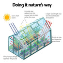 Green Fingers Greenhouse 1.9x1.9x1.83M Aluminium Polycarbonate Green House Garden Shed - RnR Galore