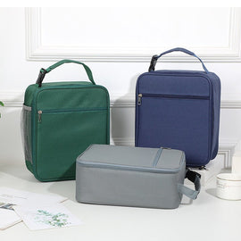 Green Insulated Lunch Bag with Shoulder Strap - Portable & Large Capacity Thermal Bento Tote - RnR Galore