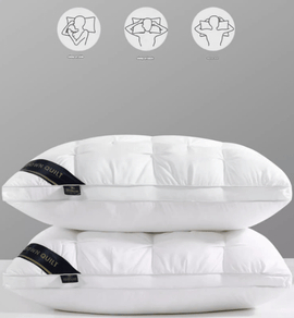 Green Luxury Adjustable Bed Pillow Set (2 - Pack) - Hotel Quality Down Alternative for Ultimate Neck Support & Comfort - RnR Galore