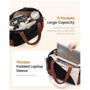 Green Stylish 16 - inch Women's Tote Bag - Teacher & Nurse Puffer Work Bag, Travel & Daily Handbag with Cup Holders - RnR Galore