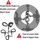 Grey 3 - in - 1 Tangle - Free Dog Leash for 1 - 3 Dogs - Heavy Duty Bungee Coupler with Reflective Stitching & Padded Handle - RnR Galore