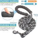 Grey 3 - in - 1 Tangle - Free Dog Leash for 1 - 3 Dogs - Heavy Duty Bungee Coupler with Reflective Stitching & Padded Handle - RnR Galore