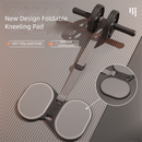 Grey Assisted Rebound Ab Roller with Foldable Knee Pad - Dual Wheel Core Trainer for Home Gym - RnR Galore