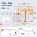 Grey Foldable Baby Crib Storage Hanging Bag - Large Capacity Organizer for Cribs and Changing Tables - RnR Galore