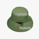 Grey Foldable Waterproof Bucket Hat Packable Sun Cap Wide Brim with Adjustable Drawstring for Fishing Camping and Hiking - RnR Galore