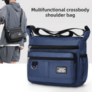 Grey Men's Waterproof Oxford Cloth Crossbody Bag - Durable Anti - Theft Shoulder Backpack for Business, Travel & 10 - inch Tablet - RnR Galore