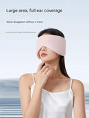 Grey Reversible All - Season Sleep Mask - Cooling & Warming with Sound Muffling Ear Covers Function - RnR Galore