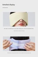 Grey Reversible All - Season Sleep Mask - Cooling & Warming with Sound Muffling Ear Covers Function - RnR Galore