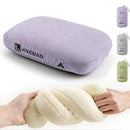 Grey Reversible Memory Foam Travel Pillow - All - Season Comfort Neck Support for Deep Sleep & Portability - RnR Galore