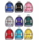 Grey Stylish Transparent PVC Pet Carrier Backpack - Large Capacity, Multi - Use for Birds & Cats(Including Wooden Stick) - RnR Galore