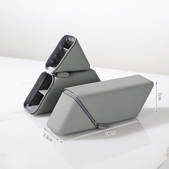 Grey Transforming Silicone Pencil Case - Stand - Up Pen Holder & Stationery Organizer - RnR Galore