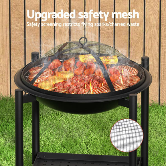 Grillz Fire Pit BBQ Grill 2 - in - 1 Outdoor - RnR Galore