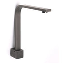 Gun Metal Square Bathroom Swivel Spout Gooseneck Arm Bathtub Filler Tap Outlet - RnR Galore