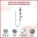 Hand Held Shower Rail Soap Dish Bathroom Set - RnR Galore