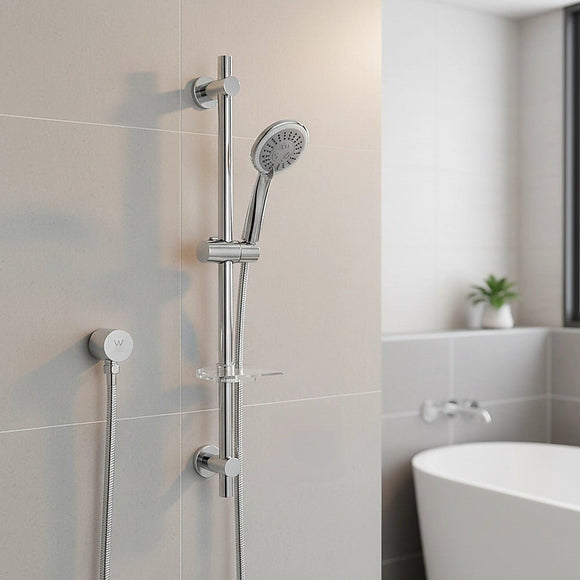 Hand Held Shower Rail Soap Dish Bathroom Set - RnR Galore
