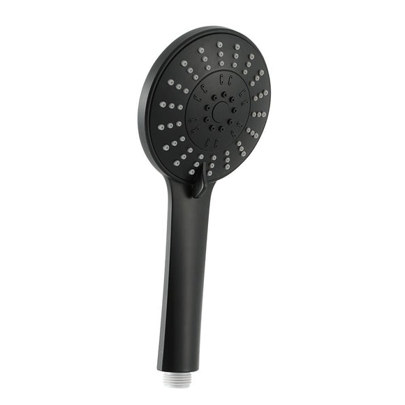 Handheld Shower Head 4.5" High Pressure 5 Modes Poweful Round Black - RnR Galore