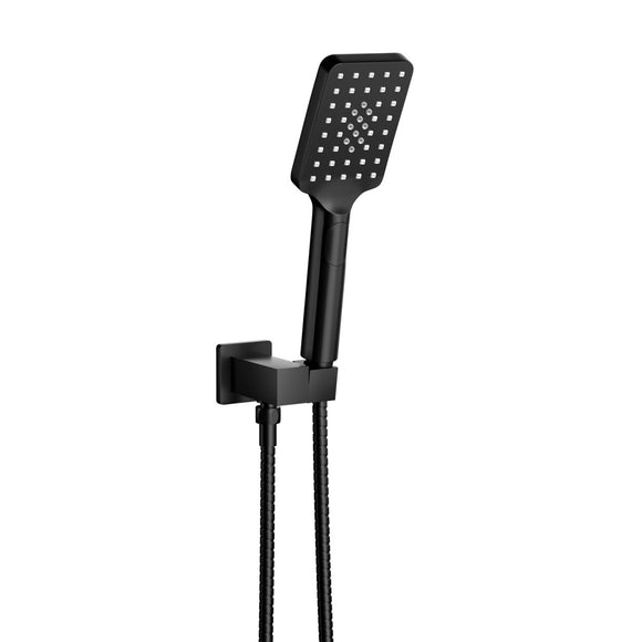 Handheld Shower Head Holder 3.1'' High Pressure Black - RnR Galore