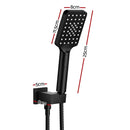 Handheld Shower Head Holder 3.1'' High Pressure Black - RnR Galore