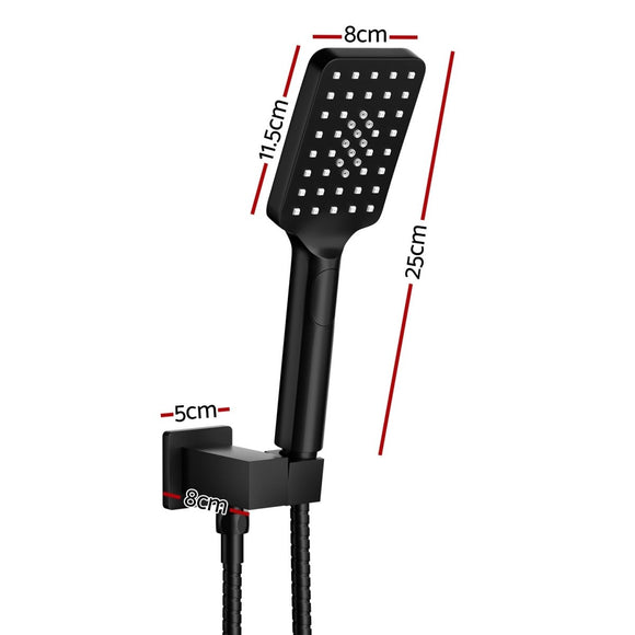 Handheld Shower Head Holder 3.1'' High Pressure Black - RnR Galore