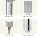 Handheld Shower Head Set 3.1'' High Pressure Silver - RnR Galore