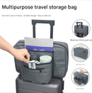 Heather Grey Versatile Travel Organizer Bag with Luggage Sleeve - Portable Carry - On for Laptop, Shoes & Accessories - RnR Galore