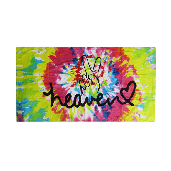 Heaven Peace 100% Cotton Beach Towel 80 x 155 cm - RnR Galore