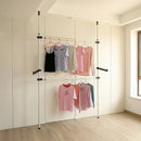 Heavy Duty Adjust Clothes Rail Storage Garment Shelf Hanging Display Stand Rack - RnR Galore
