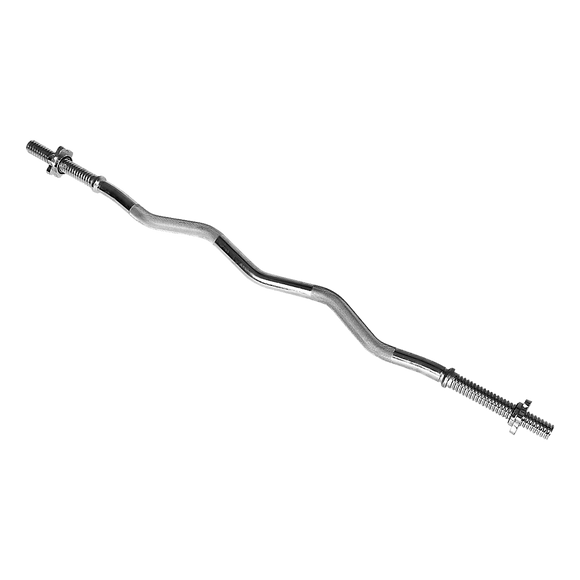 Heavy Duty EZ Curl Barbell – Weightlifting Bar with Spinlock Collars for Gym Training - RnR Galore