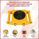 Heavy Duty Machine Dolly Skate Machinery Roller Mover Cargo Trolley 6T - RnR Galore