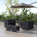 Horrocks 8 Seater Outdoor Dining Set - Black - RnR Galore