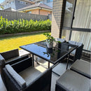 Horrocks 8 Seater Outdoor Dining Set - Black - RnR Galore