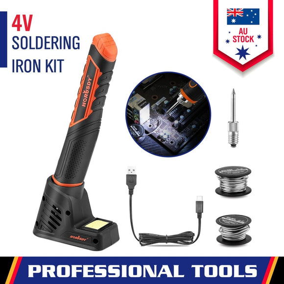 HORUSDY 8W 4V Max Cordless Soldering Iron Rechargeable with Lithium-Ion Battery - RnR Galore