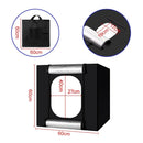 Hridz 60cm Light Box Bi - Colour Photography Portable Photo Studio Shooting Tent with 6 PVC Backdrops - RnR Galore