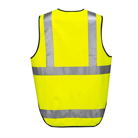 HUSKI Hi Vis Patrol Vest 3M Reflective Tape Safety Workwear High Visibility - Yellow - L - RnR Galore