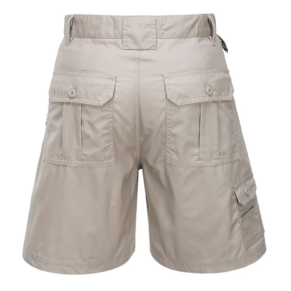 HUSKI Mens Cargo Shorts Work Casual Workwear - Bone - 3XL (107cm Waist) - RnR Galore