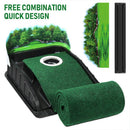 Indoor Golf Putting Mat with Automatic Ball Return System 2.6m Practice Green with Alignment Guides for Home and Office Training - RnR Galore