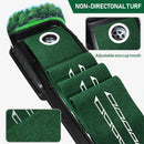 Indoor Golf Putting Mat with Automatic Ball Return System 2.6m Practice Green with Alignment Guides for Home and Office Training - RnR Galore