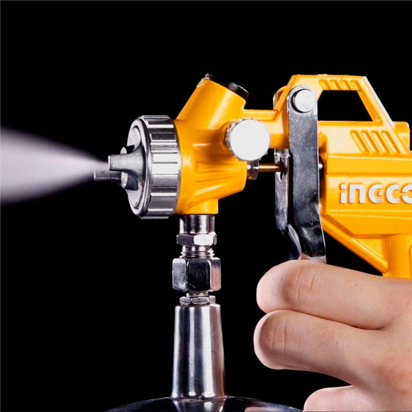 Ingco 5Pc Compessor Air Tool Set Paint Sprayer Air Blower Wash Tyre Inflating 5M Hose - RnR Galore