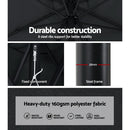 Instahut 3m Outdoor Umbrella Beach Pole Garden Patio Tilt Black - RnR Galore