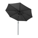 Instahut 3m Outdoor Umbrella Beach Pole Garden Patio Tilt Black - RnR Galore