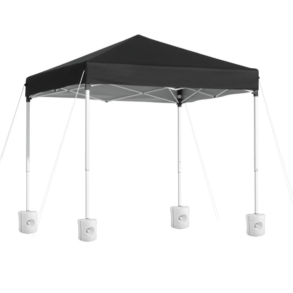 Instahut Gazebo 2x2m Outdoor Patio Garden Marquee Shade w/ Base Pods Black - RnR Galore