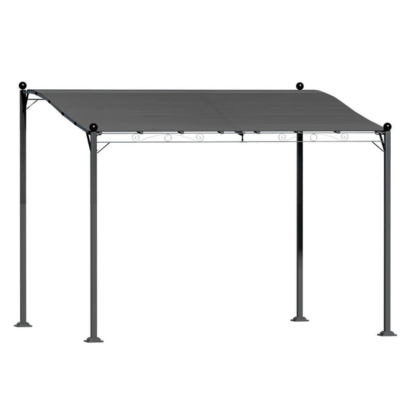 Instahut Gazebo Marquee 3m Outdoor Event Wedding Tent Camping Party Shade Iron Art Canopy Grey - RnR Galore