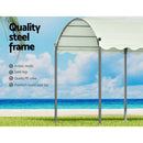 Instahut Gazebo Marquee 4x3m Outdoor Event Wedding Tent Camping Party Shade Iron Art Canopy Beige - RnR Galore